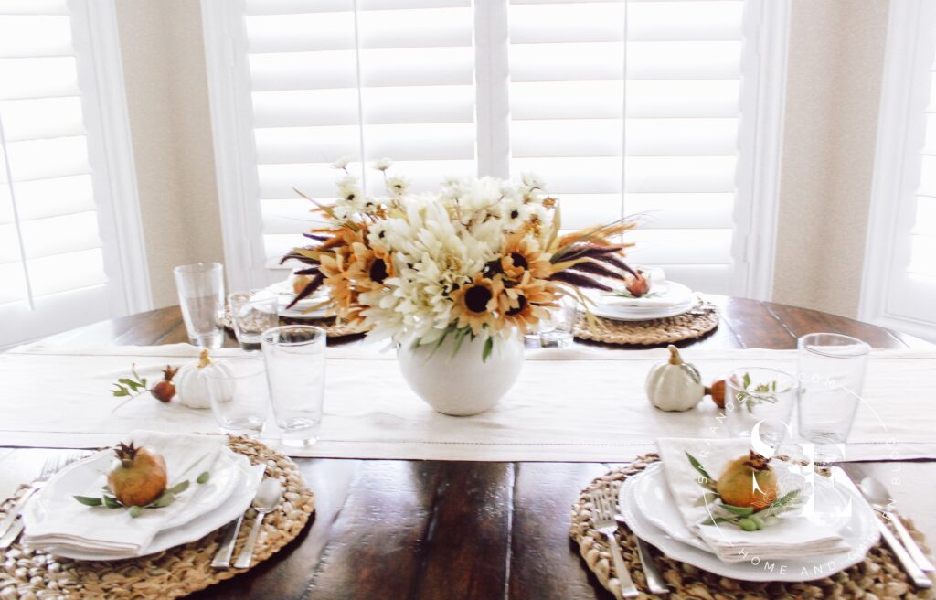 SET THE TABLE WITH A NEUTRAL FALL TABLESCAPE - Sara and Effie